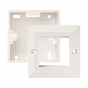 Лицевая рамка для настенной коробки, французский стандарт, 45x45